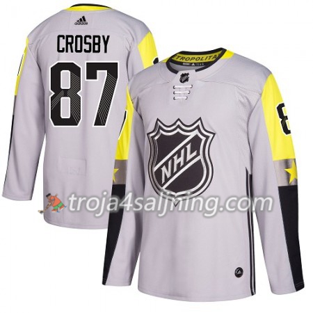 Pittsburgh Penguins tröja Sidney Crosby 87 2018 All-Star Metro Division Adidas Grå Authentic - NHL Tröjor Herr Pittsburgh Penguins tröja Sidney Crosby 87 2018 All-Star Metro Division Adidas Grå Authentic - NHL Tröjor Herr